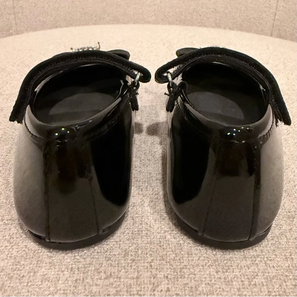 NWOT Rachel Shoes Lil Annalise black patent dress shoes size little girls 6C
